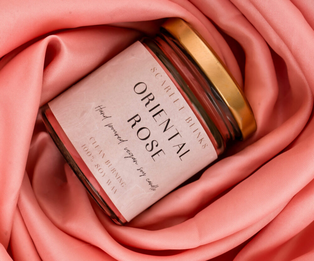Oriental Rose Candle